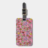 Fruity Sticker Elmo & Abby Cadabby Pattern Bagagelabel (Voorkant verticaal)