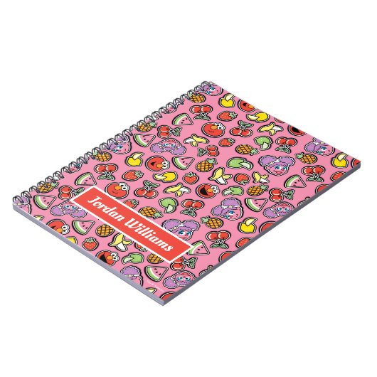 Fruity Sticker Elmo & Abby Cadabby Pattern Notitieboek (Linkerzijde)
