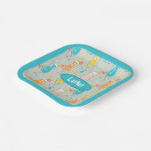 Fruity Tiki Beverages Papieren Bordje (Gebogen)