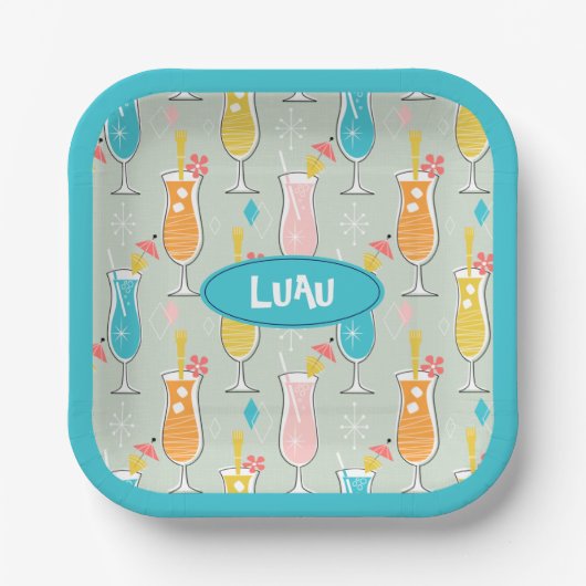 Fruity Tiki Beverages Papieren Bordje (Voorkant)