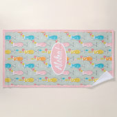 Fruity Tiki Beverages Strandlaken (Voorkant)