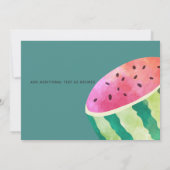 Fruity Tropical BEDANK JOU Watermelonanas Bedankkaart (Achterkant)