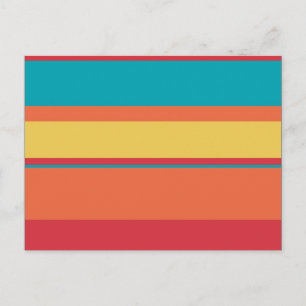Fruity Tropical Tonal Stripes Briefkaart