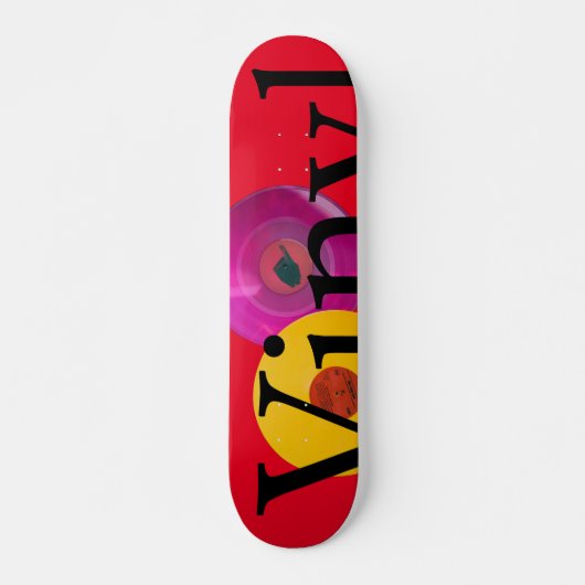 Fruity vinyl red skateboard (Voorkant)