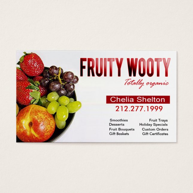 Fruity Wooty Desserts de fruits entièrement bio (Devant)