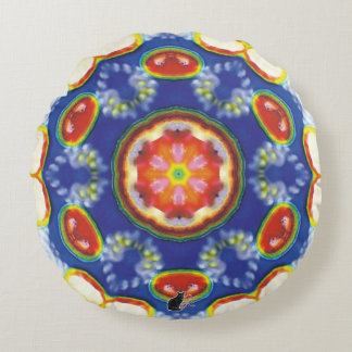 FruityTooty Kaleidoscope Rond Kussen