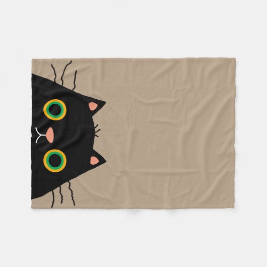 Frumpy Cat Fleece Deken (Voorkant (Horizontaal))