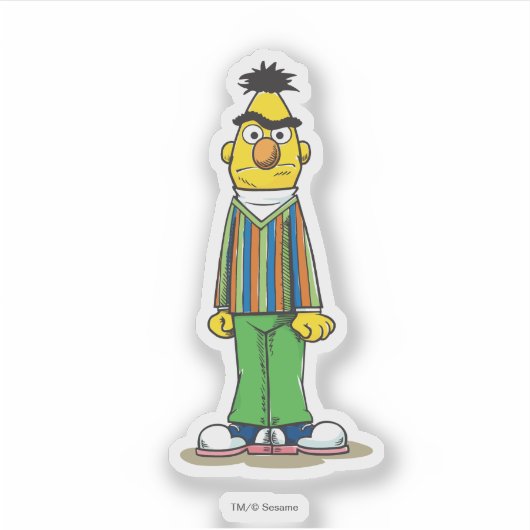 Frustrated Bert Sticker (Voorkant)