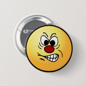 Frustrated Face Grumpey Ronde Button 5,7 Cm (Voorkant /achterkant)