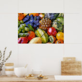 FRUTAS DIVERSAS VARIOUS FRUITS VERSCHIEDENE FRÜCHT POSTER (Keuken)