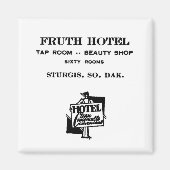 Fruth Hotel, Sturgis, S.D., Magnet (Devant)