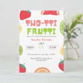 Frutti à deux tti Invitation de fête d'anniversair (Debout devant)