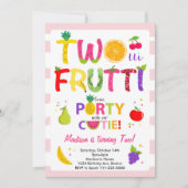 Frutti rose Frutti Girls 2e Invitation anniversair (Devant)