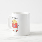 Fry Baby Funny French Fries Pun Koffiemok (Voorkant links)
