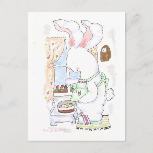 Fry Bunny briefkaart - (Voorkant)