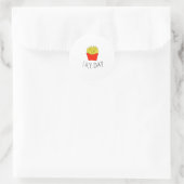 Fry day ronde sticker (Tas)