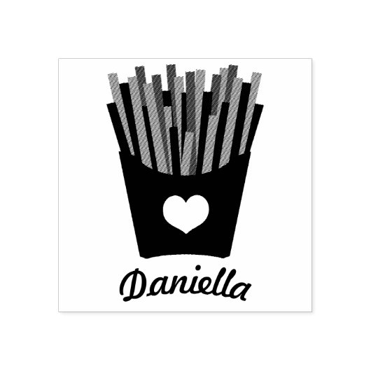 Fry Love Rubberstempel (Afrduk)