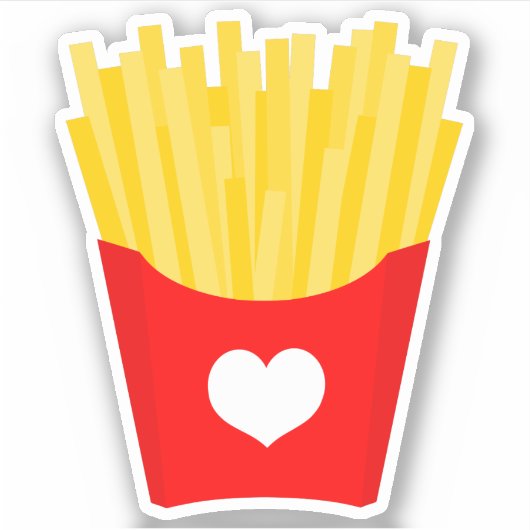 Fry Love Sticker (Voorkant)