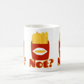 Fry Not Funny Cartoon Friet Humor Ontwerp Koffiemok (Center)