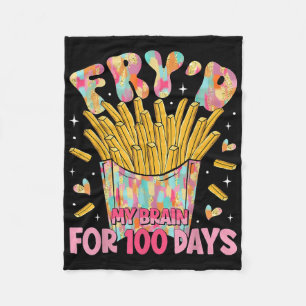 Fryd Mijn Hersenen Voor 100 Dagen Leraar Kinder 10 Fleece Deken