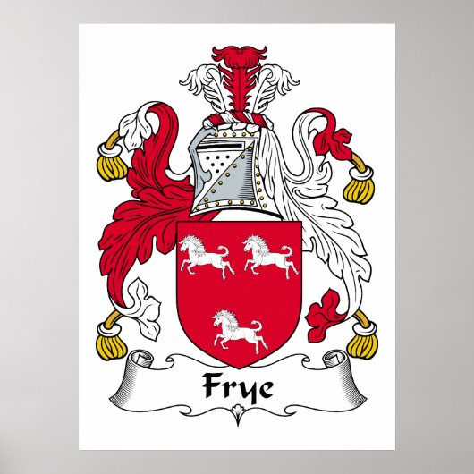 Frye Family Crest Poster (Voorkant)