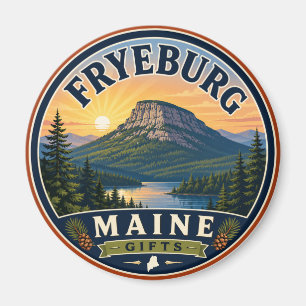 Fryeburg Maine Cadeaus Schitterende Ronde Magneet