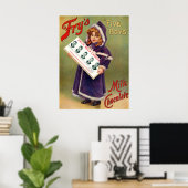 Fry's Five Boys Milk Chocolate Poster vintage (Bureau à domicile)