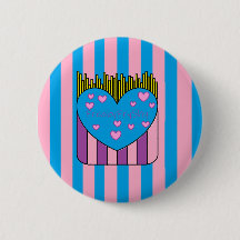 FryShy Button roze en blauw