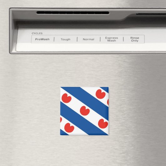Fryslan, Friesland Friese Vlag Koelkast Magneet (Insitu (Vaatwasser))
