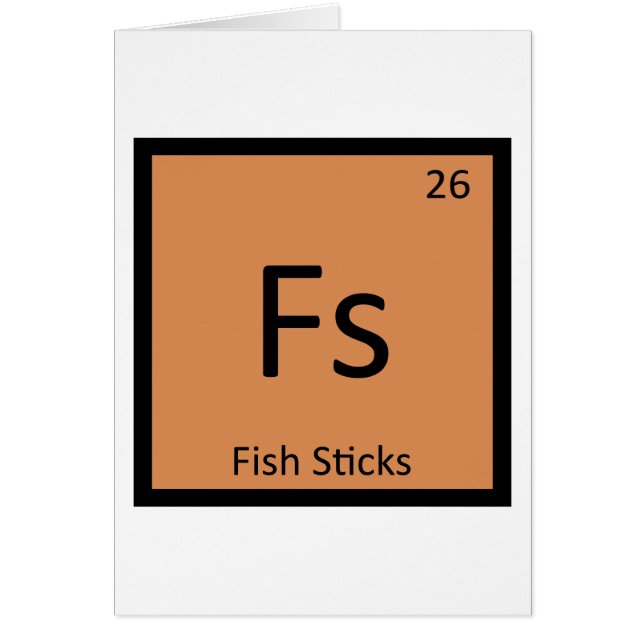 Fs - Bâtonnets de Poisson Chimie Symbole du tablea (Devant)