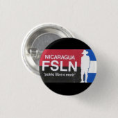 FSLN Nicaragua Libre Ronde Button 3,2 Cm (Voorkant /achterkant)