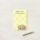 FSPR Post It Pad - adopt Love. Post-it® Notes (Op bureau)