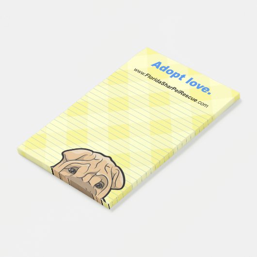 FSPR Post It Pad - adopt Love. Post-it® Notes (Schuin)