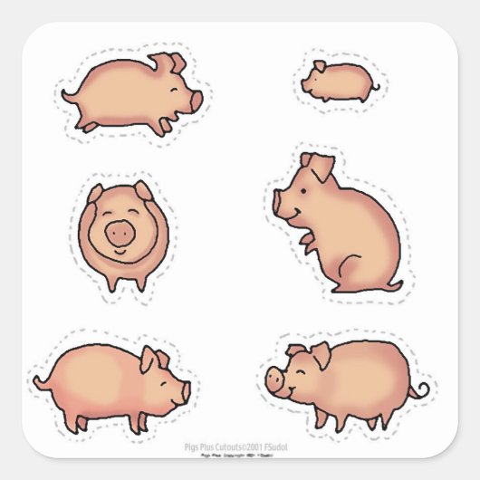 FSudolArt Merchandise Vierkante Sticker (Voorkant)