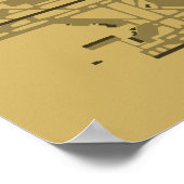 Ft. Affiche du diagramme de l'aéroport de Lauderda (Coin)