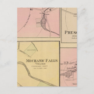 Ft Fairfield, Presque Isle, Cariou Map Briefkaart