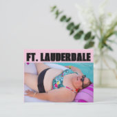 FT. LAUDERDALE BATHING BEAUTY Carte postale (Debout devant)