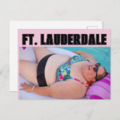 FT. LAUDERDALE BATHING BEAUTY Carte postale (Devant / Derrière)