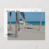 Ft Lauderdale Beach Lifeguard-standaard Briefkaart (Voorkant / Achterkant)