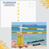 Ft Lauderdale Beach Zee Schildpad Nesten Seizoen Briefkaart