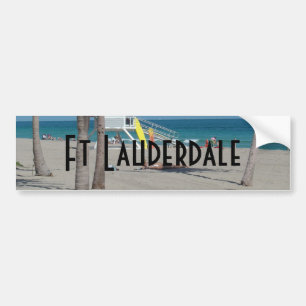 Ft Lauderdale Florida Lifeguard Stand Bumpersticker