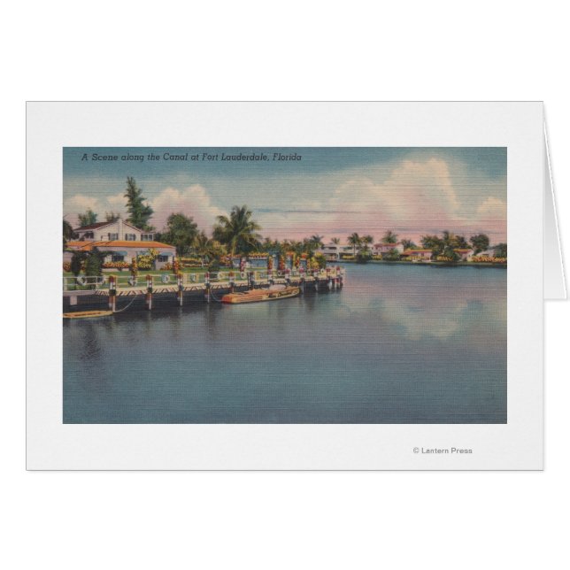 Ft. Lauderdale, Floride - Scène du canal (Devant horizontal)
