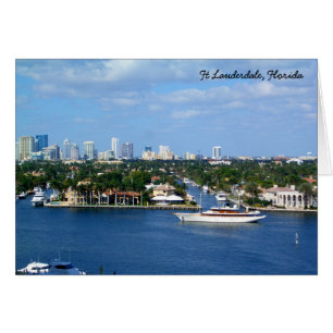 Ft Lauderdale Intrakustwaterway & Skyline