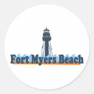 Ft. Myers. Ronde Sticker