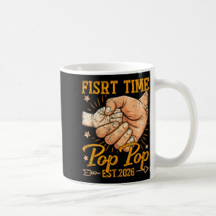 Ft Tijd pp Est 2026 Nieuwe Baby Retro Vaderdag Man Koffiemok