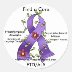 FTD/ALS, vind een crèmeticker Ronde Sticker