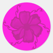 FTF Autocollants Monochromes de couleur Rose Chaud (Devant)