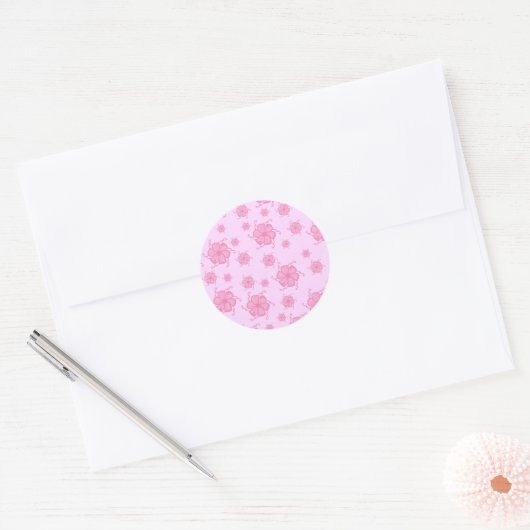 FTF Autocollants Monochromes de couleur rose clair (Enveloppe)