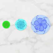 FTF Confettis de Fête Vert Bleu Turquoise (Devant)