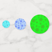 FTF Confettis de Fête Vert Bleu Turquoise (Derrière)